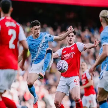 بث مباشر لمباراة مانشستر سيتي وأرسنال حالياً